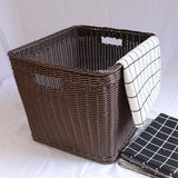 Plastic Rattan Laundry Storage Basket Kids Toys Organizer Large Washing Dirty Clothes Basket Home Sundries Storage Barrel