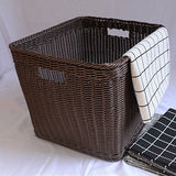 Plastic Rattan Laundry Storage Basket Kids Toys Organizer Large Washing Dirty Clothes Basket Home Sundries Storage Barrel