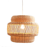 Hand made natural rattan pendant chandelier wicker lamp