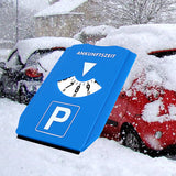 Car Windshield Snow Shovel Time Display Disc Return Time Note Ice Scraper Car Parking Time Sign Timer Clock Snow Remover