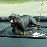 HOT Bully Pitbull Dog Car Interior Decoration Dashboard Ornament Fashion Funny Cute Home Decoration Auto Accessories No Base