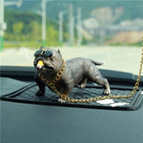 HOT Bully Pitbull Dog Car Interior Decoration Dashboard Ornament Fashion Funny Cute Home Decoration Auto Accessories No Base