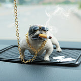 HOT Bully Pitbull Dog Car Interior Decoration Dashboard Ornament Fashion Funny Cute Home Decoration Auto Accessories No Base