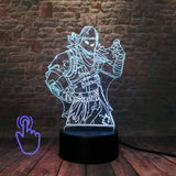 Llama Aniaml Figure 3D Illusion Led Lamp LED 7 Colors Changing Nightlight PUBG APEX Battle Royal Figurines Model Toys