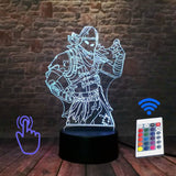 Llama Aniaml Figure 3D Illusion Led Lamp LED 7 Colors Changing Nightlight PUBG APEX Battle Royal Figurines Model Toys