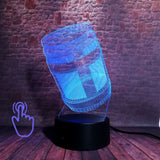 Llama Aniaml Figure 3D Illusion Led Lamp LED 7 Colors Changing Nightlight PUBG APEX Battle Royal Figurines Model Toys