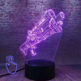 Llama Aniaml Figure 3D Illusion Led Lamp LED 7 Colors Changing Nightlight PUBG APEX Battle Royal Figurines Model Toys