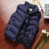 Fashion Mens Jacket Sleeveless Vest Spring Thermal Soft Vests Casual Coats Male Cotton Men's Vest Men Thicken Waistcoat 8XL