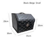 Waterproof leather car trunk storage box Top grade luxury storage rc car box for Toyota Volkswagen Hyundai LADA Kia Mitsubishi