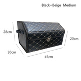 Waterproof leather car trunk storage box Top grade luxury storage rc car box for Toyota Volkswagen Hyundai LADA Kia Mitsubishi