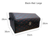 Waterproof leather car trunk storage box Top grade luxury storage rc car box for Toyota Volkswagen Hyundai LADA Kia Mitsubishi