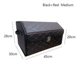 Waterproof leather car trunk storage box Top grade luxury storage rc car box for Toyota Volkswagen Hyundai LADA Kia Mitsubishi