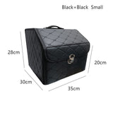 Waterproof leather car trunk storage box Top grade luxury storage rc car box for Toyota Volkswagen Hyundai LADA Kia Mitsubishi