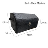 Waterproof leather car trunk storage box Top grade luxury storage rc car box for Toyota Volkswagen Hyundai LADA Kia Mitsubishi