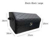 Waterproof leather car trunk storage box Top grade luxury storage rc car box for Toyota Volkswagen Hyundai LADA Kia Mitsubishi