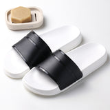 2020 New Hot Summer Men Slippers Casual Black White Shoes Non-slip Slides Bathroom Sandals Soft Sole Women Slides Plus Size 47