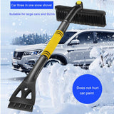 Car Ice Scraper Three In One Snow Shovel Winter Easy To Carry  Car Snow Brush With Rotating Brush Head Ijskrabber Grattoir Voitu